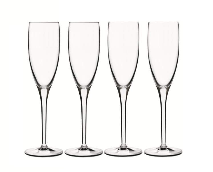 Luigi Bormioli Michelangelo Masterpiece Flute Glasses, 200ml x 4