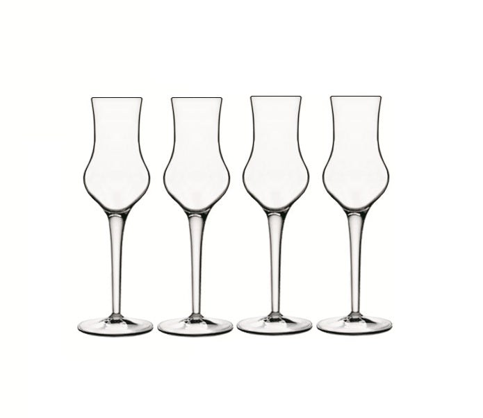 Luigi Bormioli Michelangelo Masterpiece Grappa Glasses, 95ml x 4
