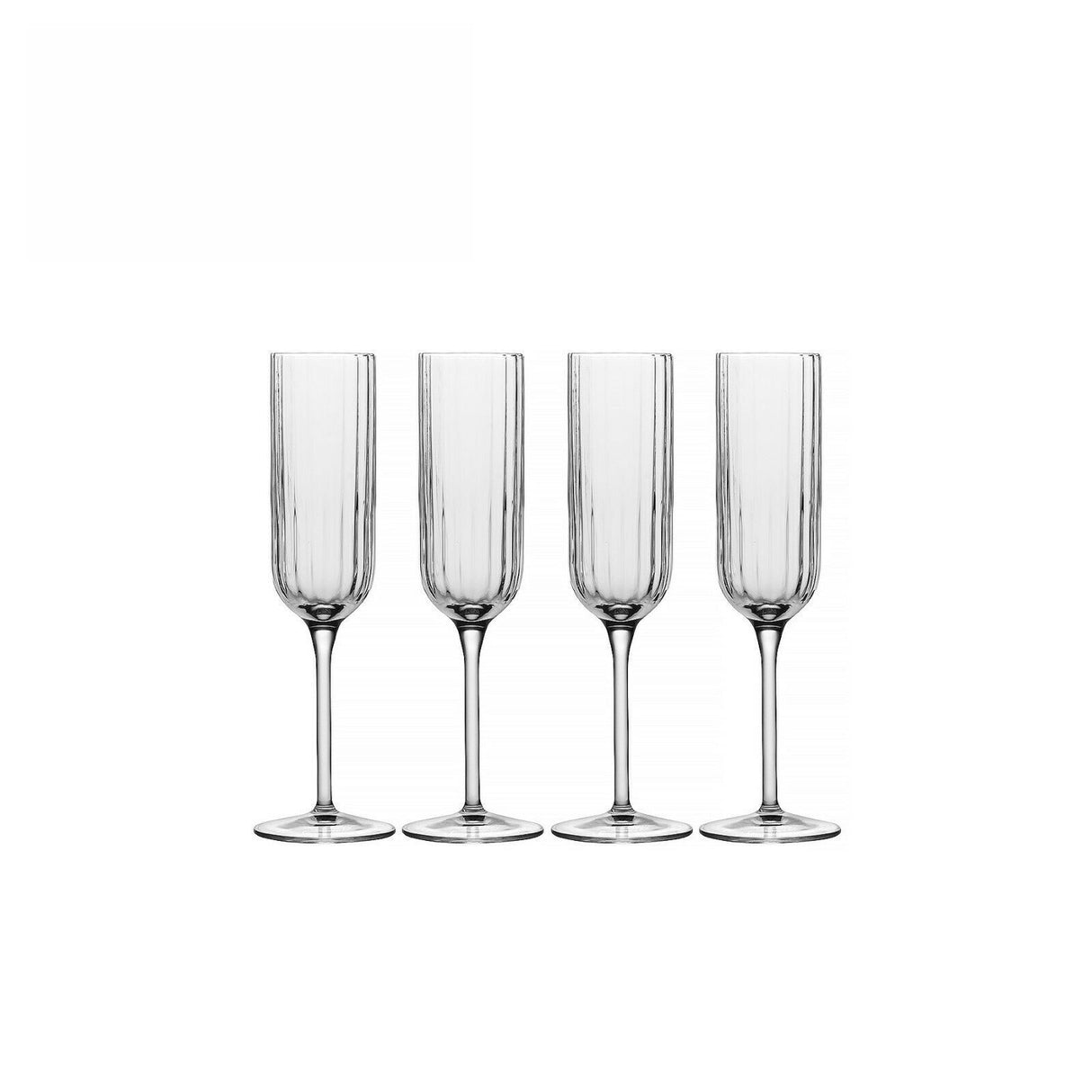Luigi Bormioli: Bach Champagne Flute Glasses 210ML - 4 Pack