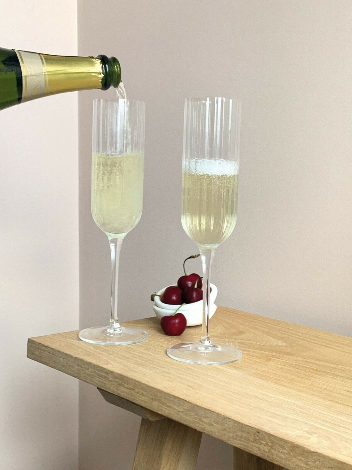 Luigi Bormioli: Bach Champagne Flute Glasses 210ML - 4 Pack