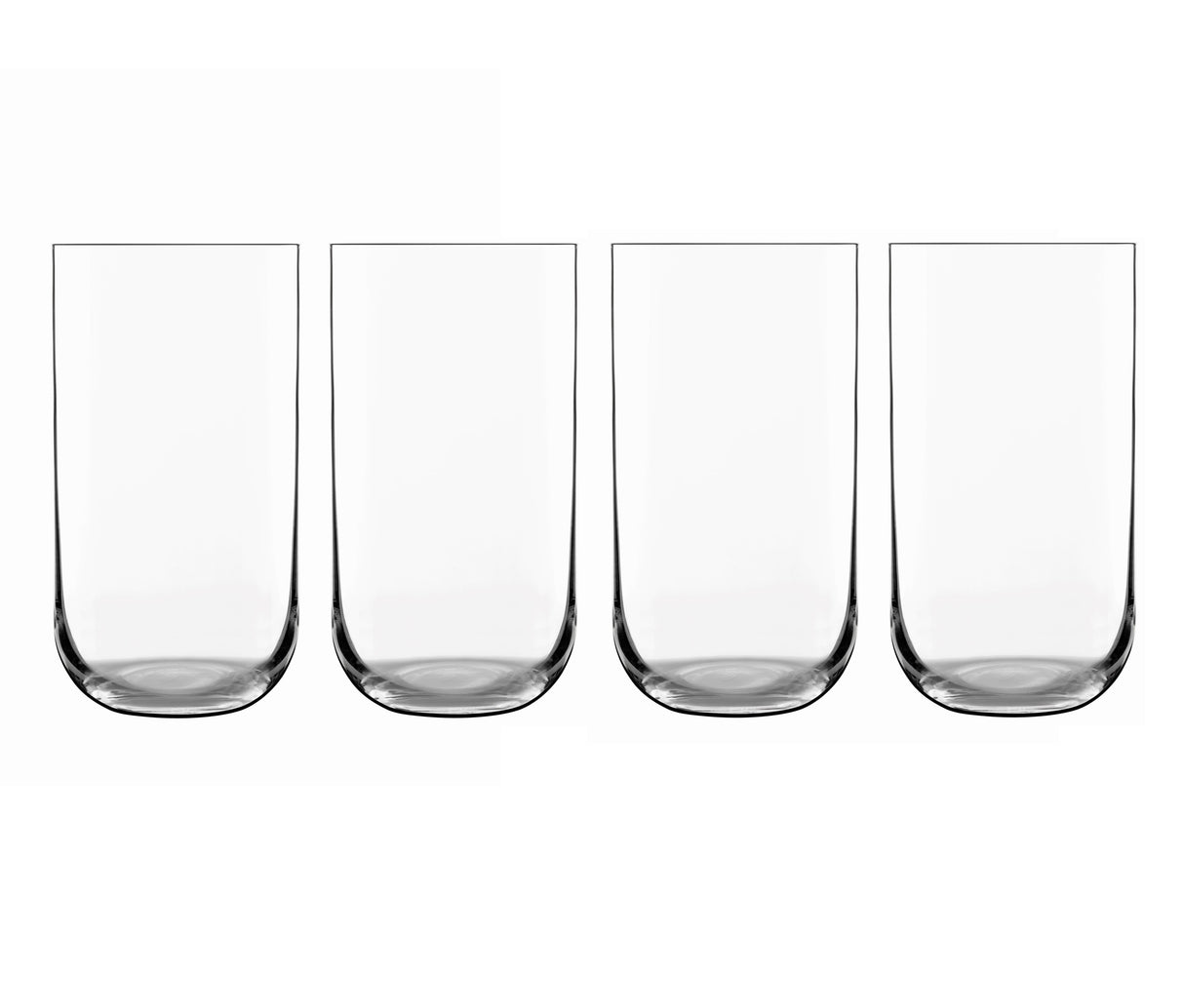 Luigi Bormioli Sublime Beverage Glasses Set 590 ml Crystal Glassware - Pack of 4