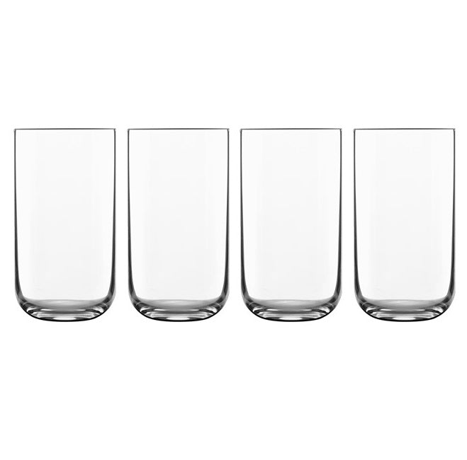 Luigi Bormioli Sublime Hi-Ball Glasses Set 450 ml Crystal Glassware - Pack of 4