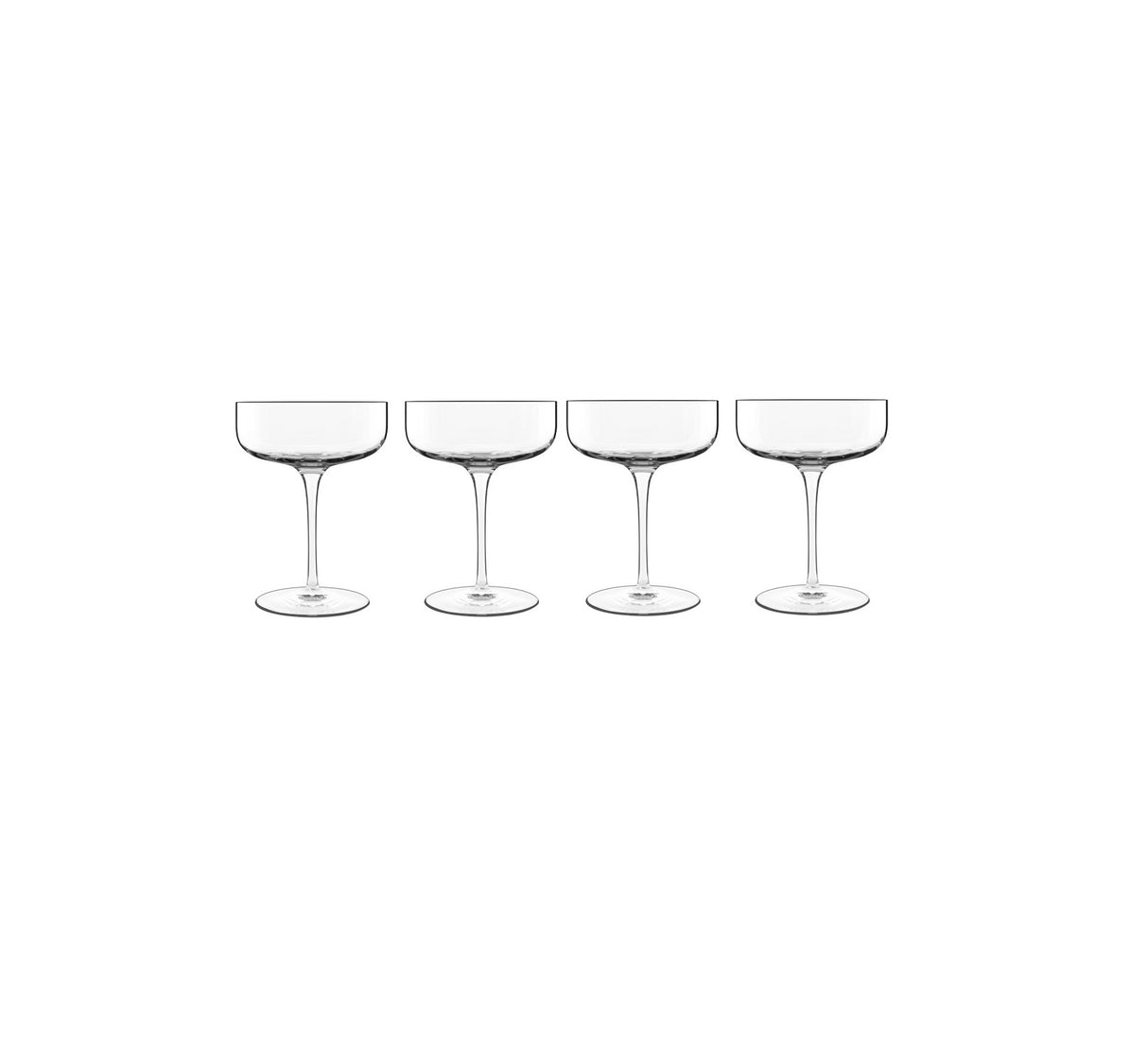 Luigi Bormioli Sublime Cocktail & Champagne Coupe Glasses Set 300 ml - Pack of 4