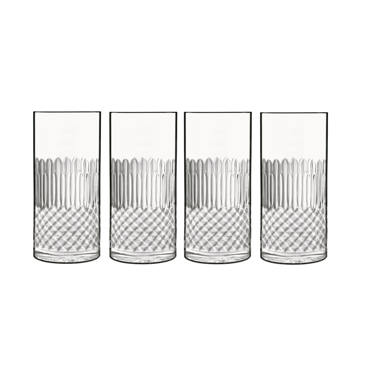 Luigi Bormioli: Diamante Hi Ball Glasses 480ML - 4 Pack