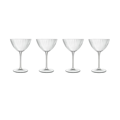 Set of 4 vintage style martini glasses