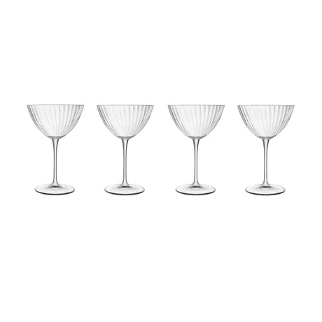 Set of 4 vintage style martini glasses