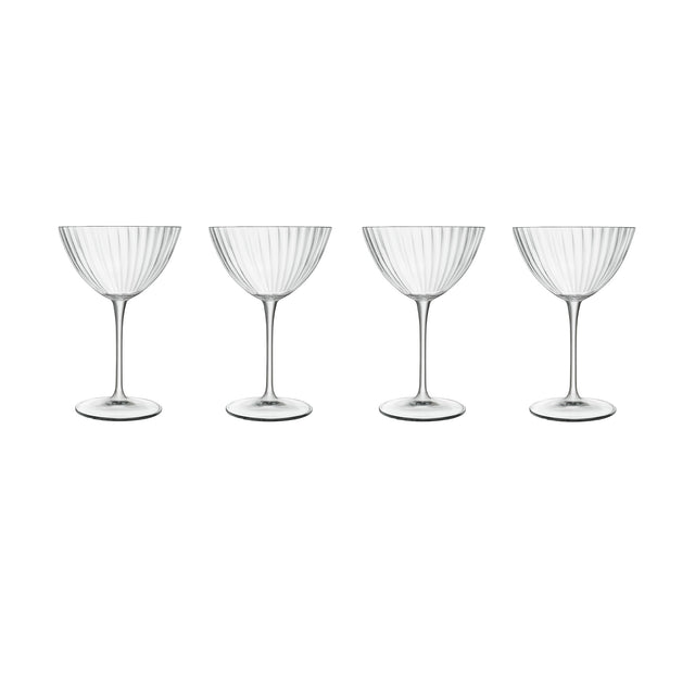 Set of 4 vintage style martini glasses