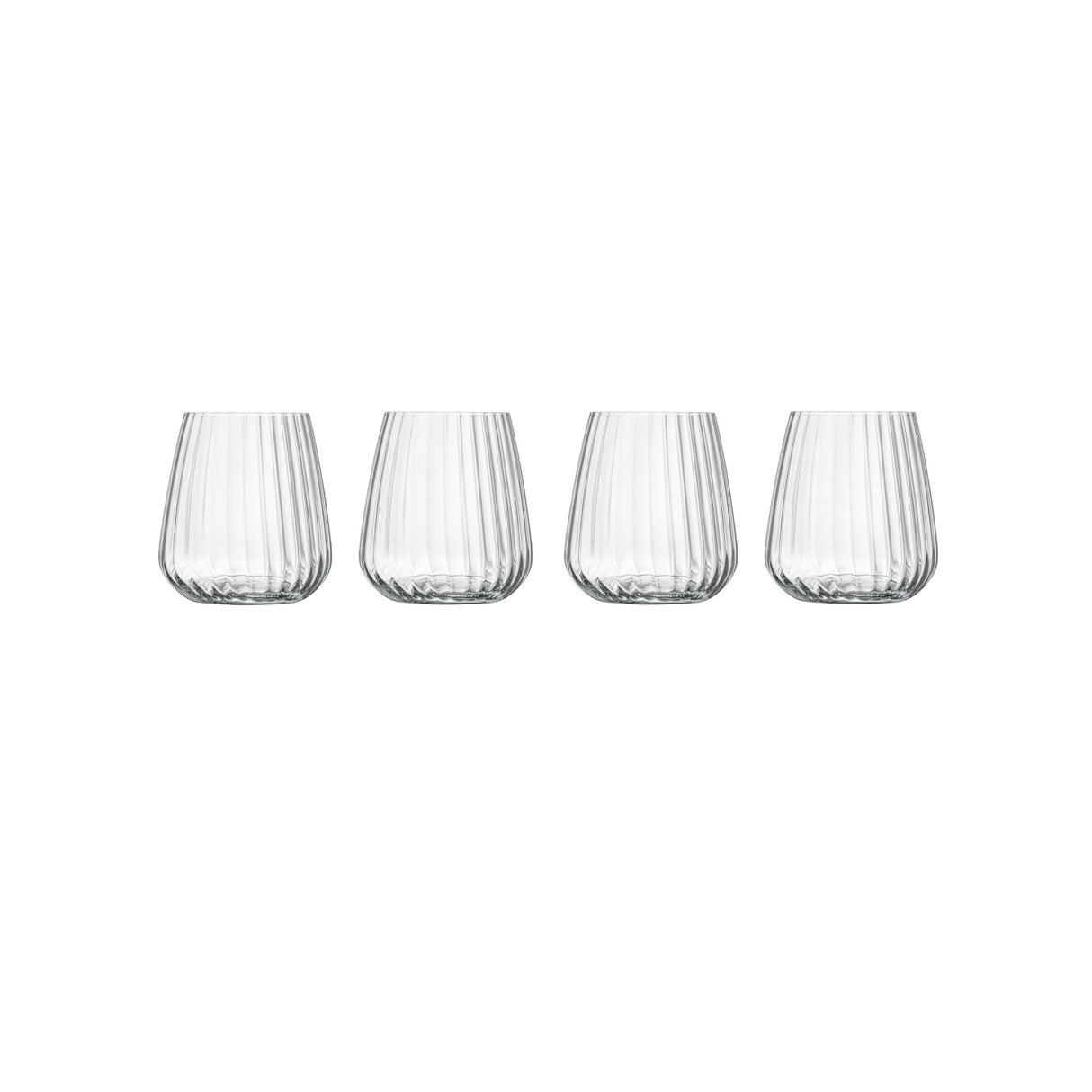Luigi Bormioli: Optica Stemless Wine Glasses 450ML - 4 Pack