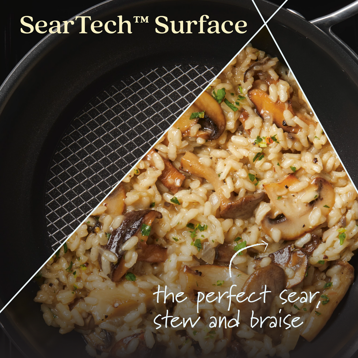 Anolon X SearTech: Non-Stick Saucier Pan & Lid
