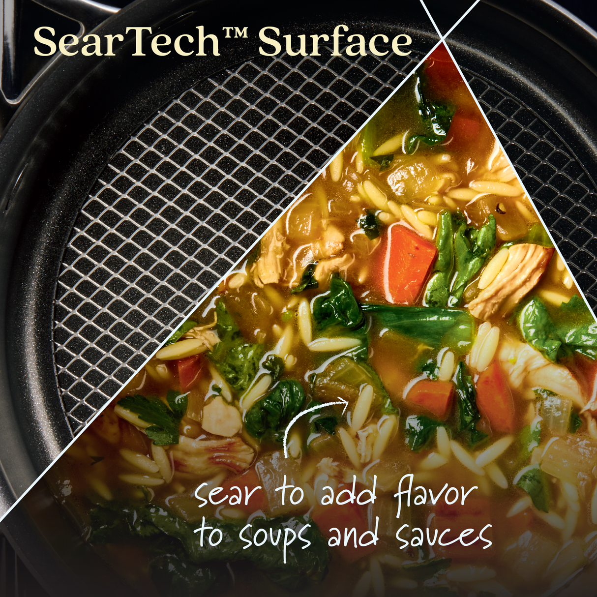 Anolon X SearTech: Non-Stick Saucepan & Lid - 18cm