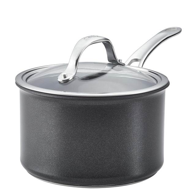 Anolon X 18cm non-stick saucepan on white background