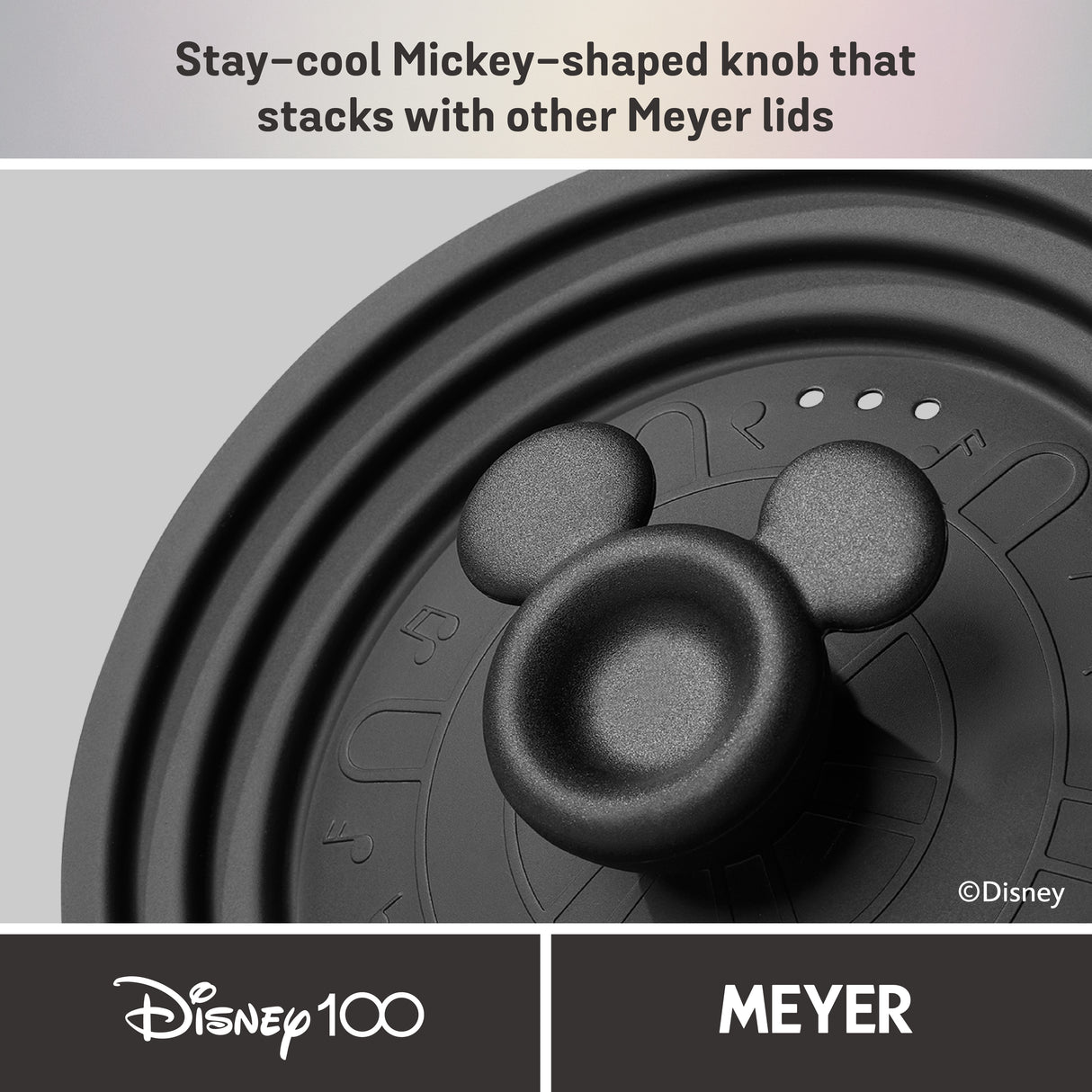 Meyer Disney Stackable 4 Piece Non Stick Pan Set - Disney 100 Steamboat Willie Limited Edition