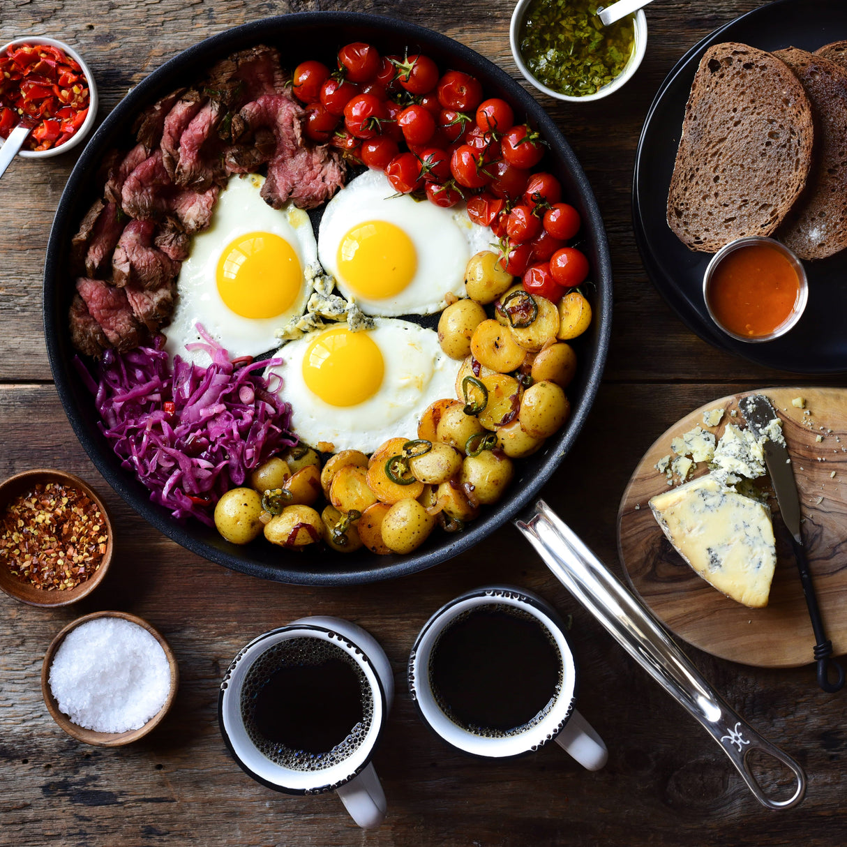 Hestan ProBond Induction Stainless Steel & Titum™ Non-Stick Skillets - Large - 32cm