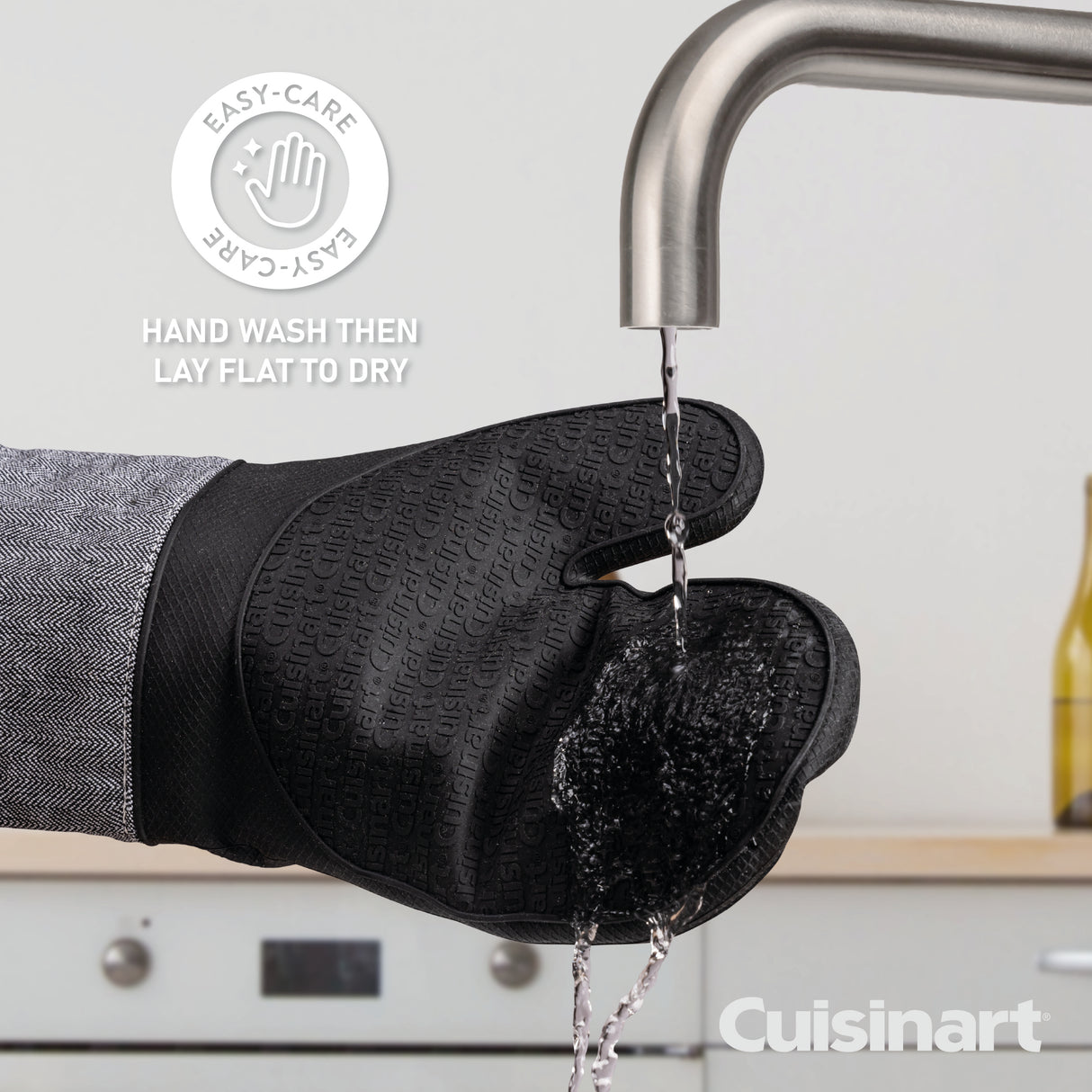 Cuisinart Silicone Oven Mitt - Herringbone Charcoal