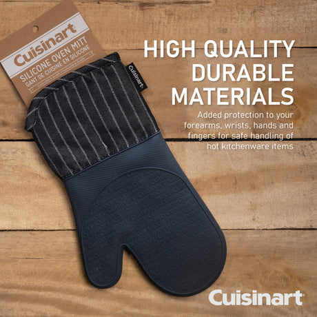 Cuisinart Silicone Oven Mitt - Denim Pin Stripe