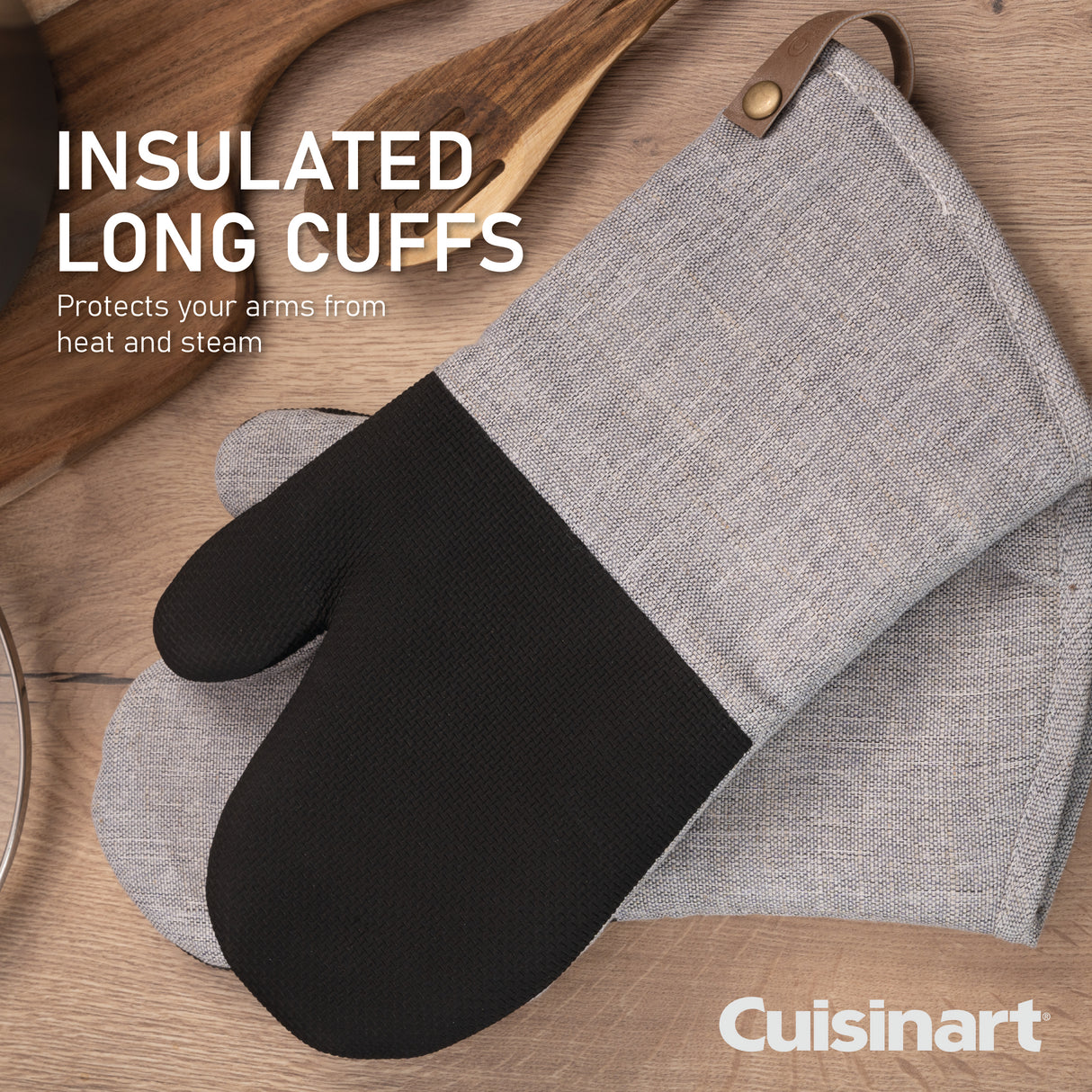 Cuisinart Neoprene Oven Mitt, 2 Piece - Grey