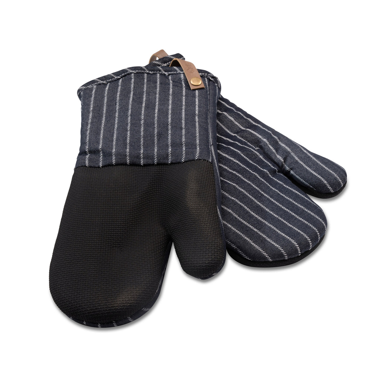 Cuisinart Neoprene Oven Mitt, 2 Piece - Denim Pin Stripe