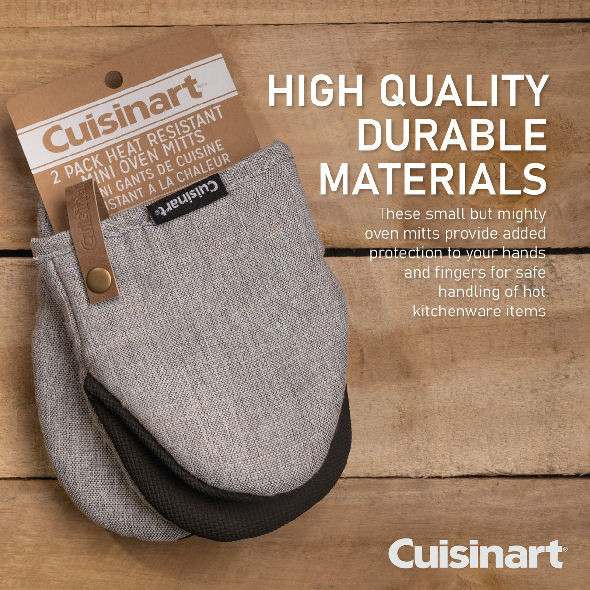 Cuisinart Neoprene Mini Mitt, 2 Piece - Grey
