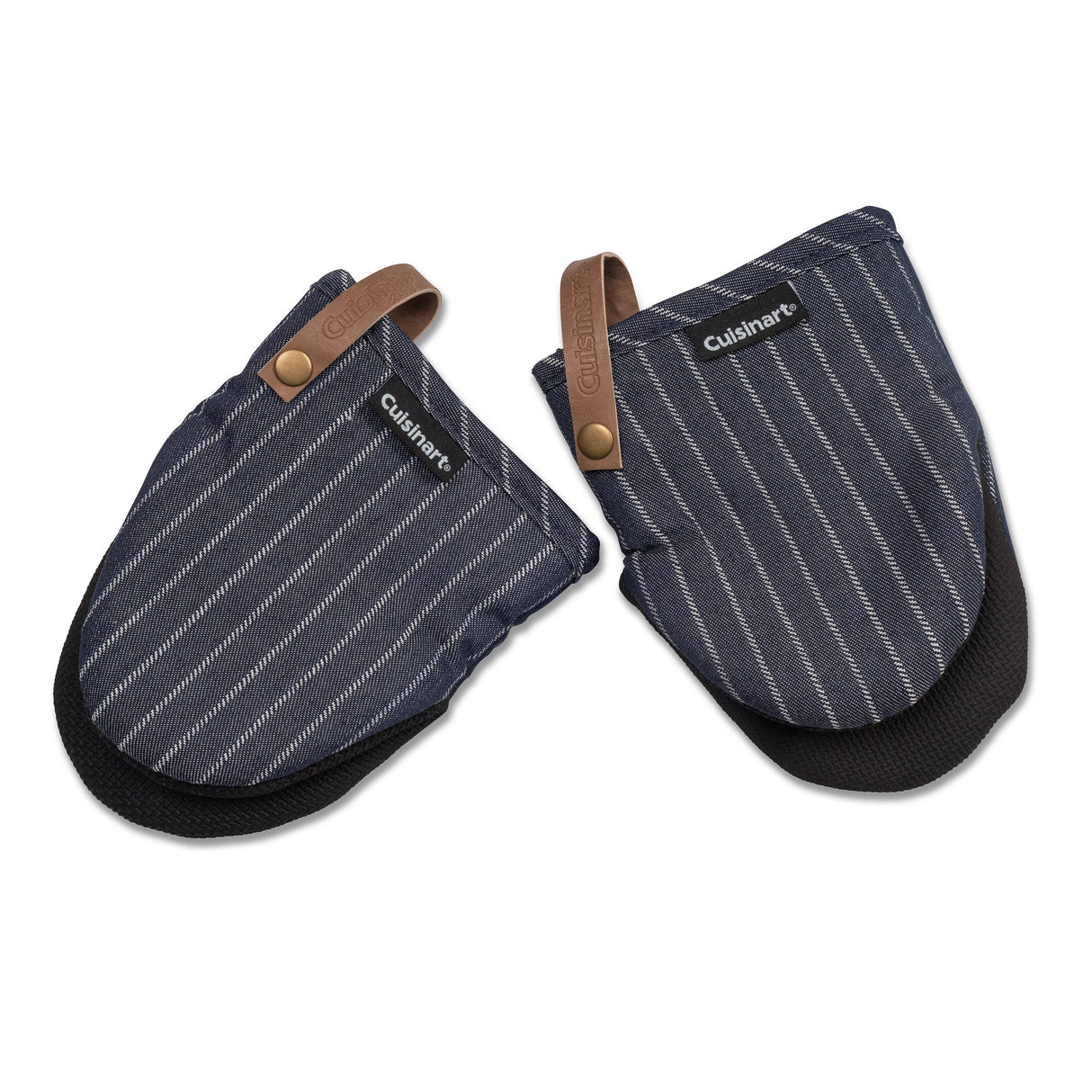 Cuisinart Neoprene Mini Mitt, 2 Piece - Denim Pin Stripe