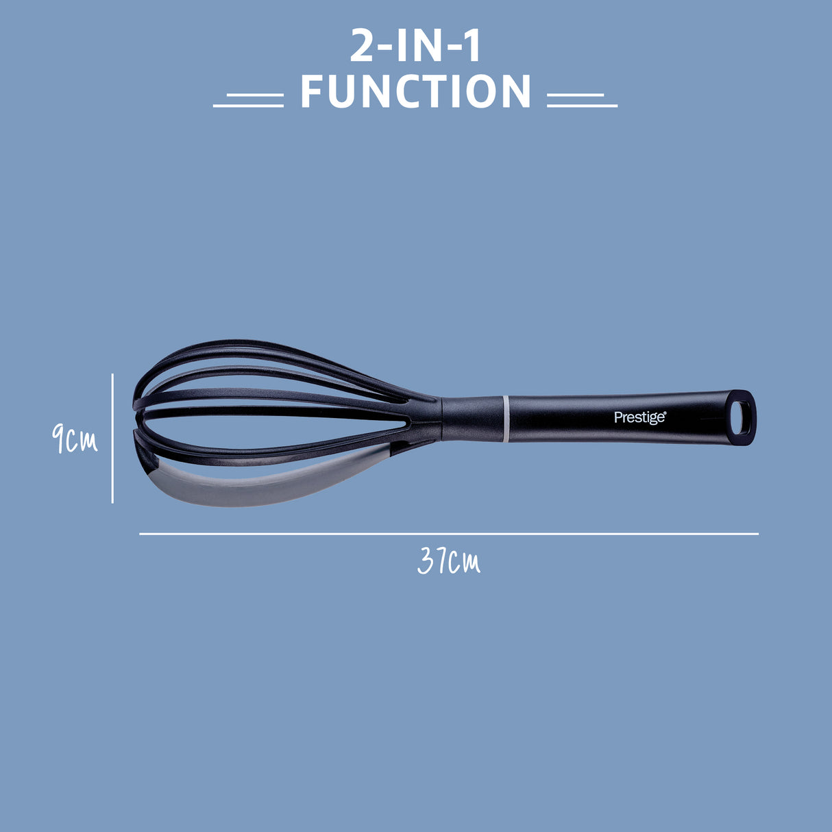 Prestige 2-in-1 Kitchen Utensil - Whisk with Silicone Edge