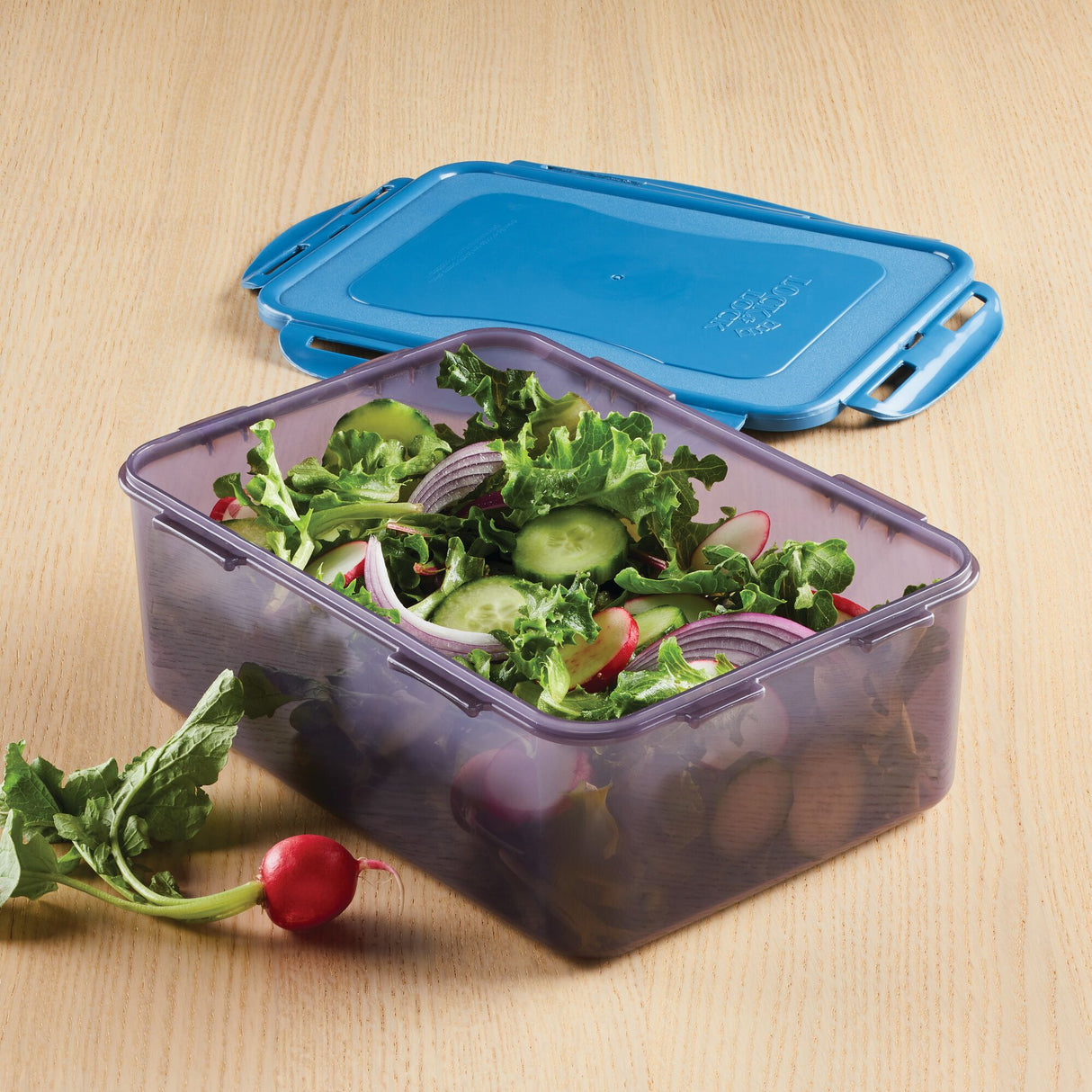 LocknLock Rectangular Eco Food Containers with Lids, 5 x 1L
