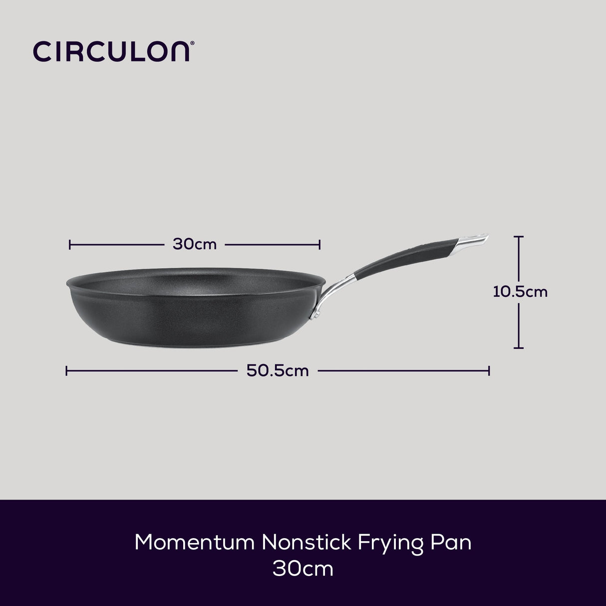 Circulon Momentum Hard Anodised Frying Pan - 22cm