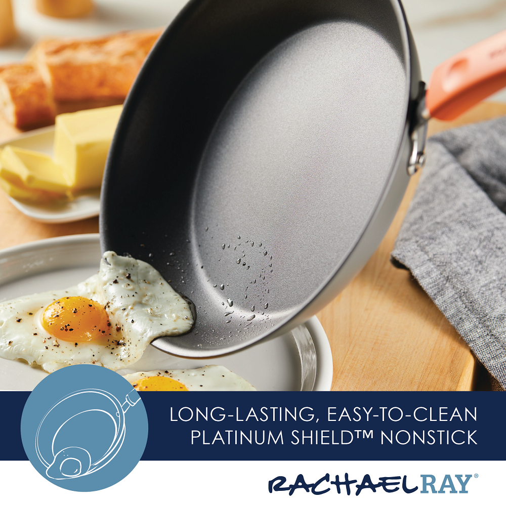 Rachael Ray Classic Brights Hard Anodised Cookware Set, 8pce