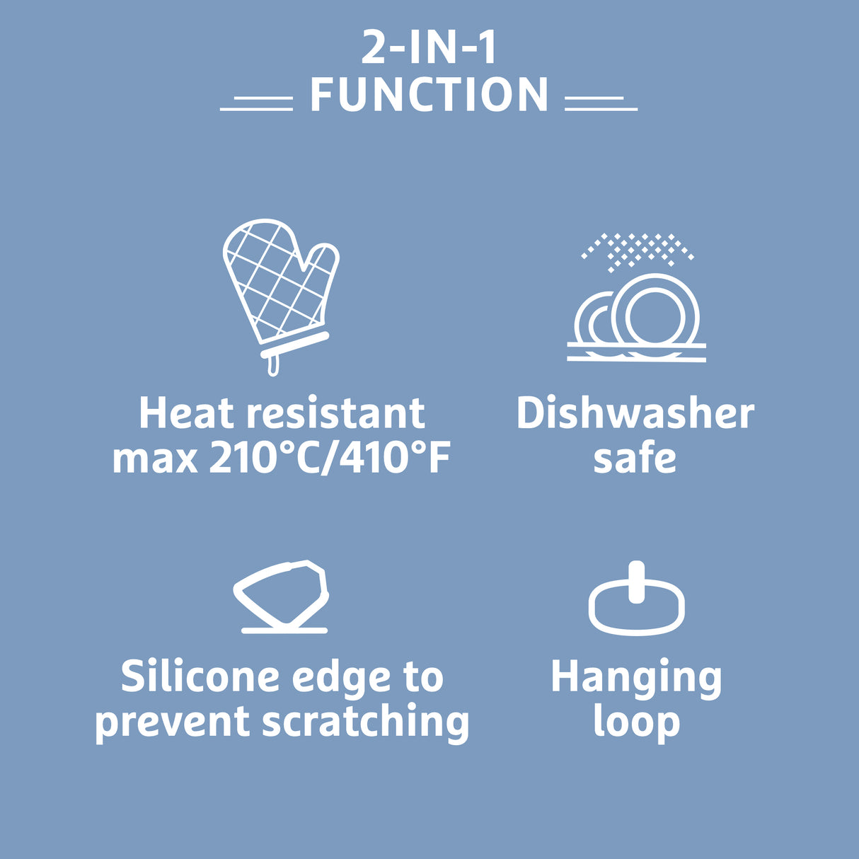 Prestige 2-in-1 Kitchen Utensil - Whisk with Silicone Edge