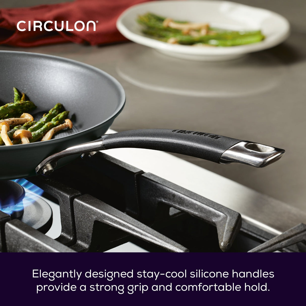 Circulon Momentum Hard Anodised Frying Pan - 22cm