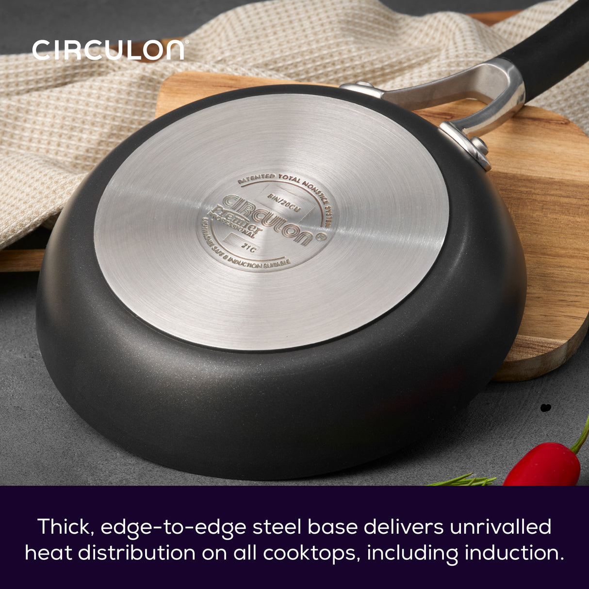 Circulon Premier Professional Pots and Pans Set Non Stick Cookware - Pack of 5