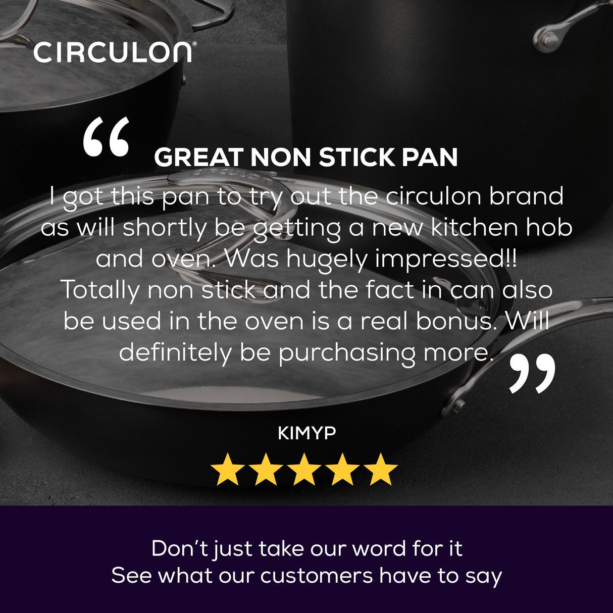 Circulon Style Hard Anodised Sauteuse, 24cm/2.8L