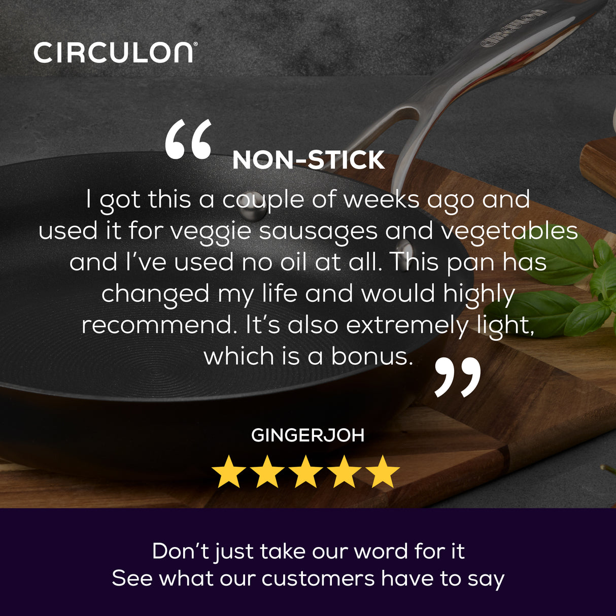Circulon Style Non-Stick Induction Frying Pan - 28 cm