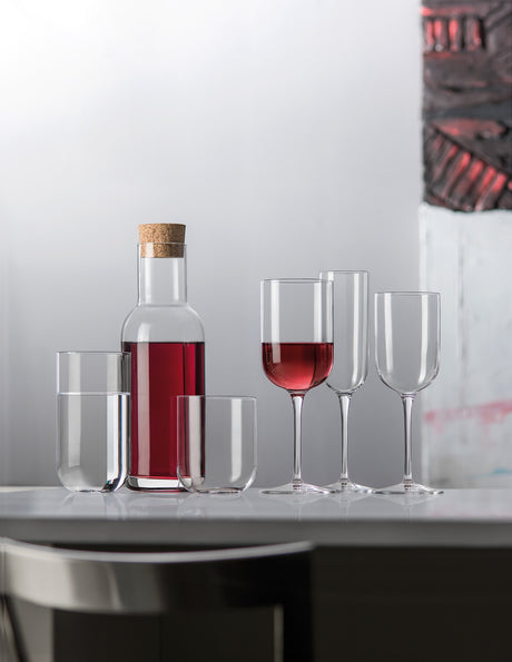 Luigi Bormioli Sublime Flute Glasses Set 210 ml Crystal Glassware - Pack of 4