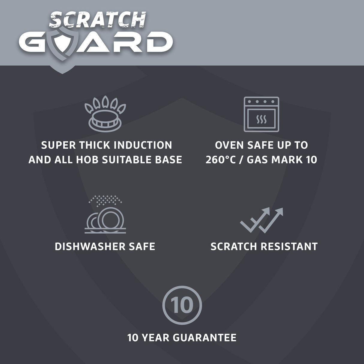 Prestige Scratch Guard: Non Stick Frying Pan - 3 Sizes