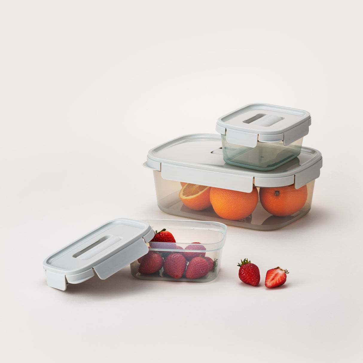 LocknLock NestnLock Container Set, 5pce - Sage