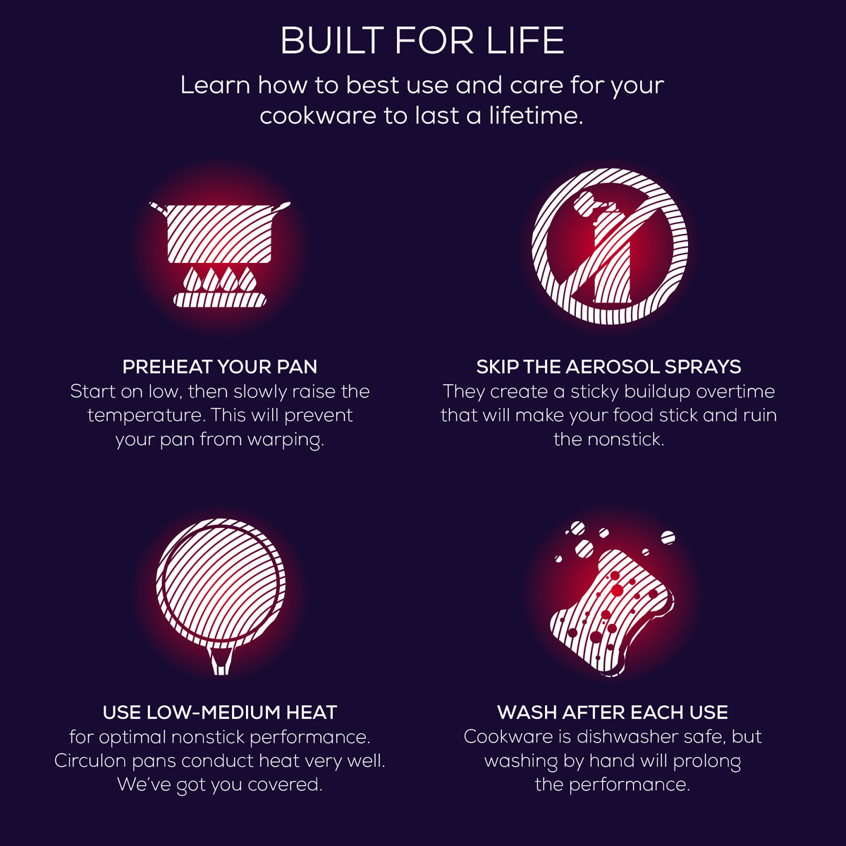 Circulon C Series Stainless Steel Skillet, 25cm