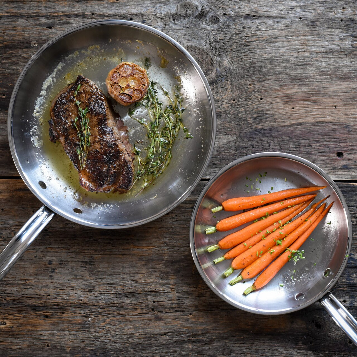 Hestan ProBond Induction Stainless Steel Skillets - Small 22cm