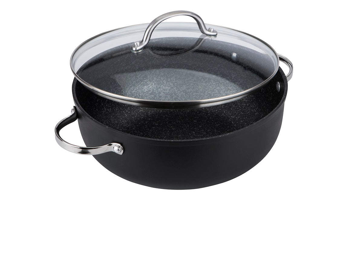 Prestige Scratch Guard Non-Stick Induction Casserole Dish & Lid - 5.7L/28cm