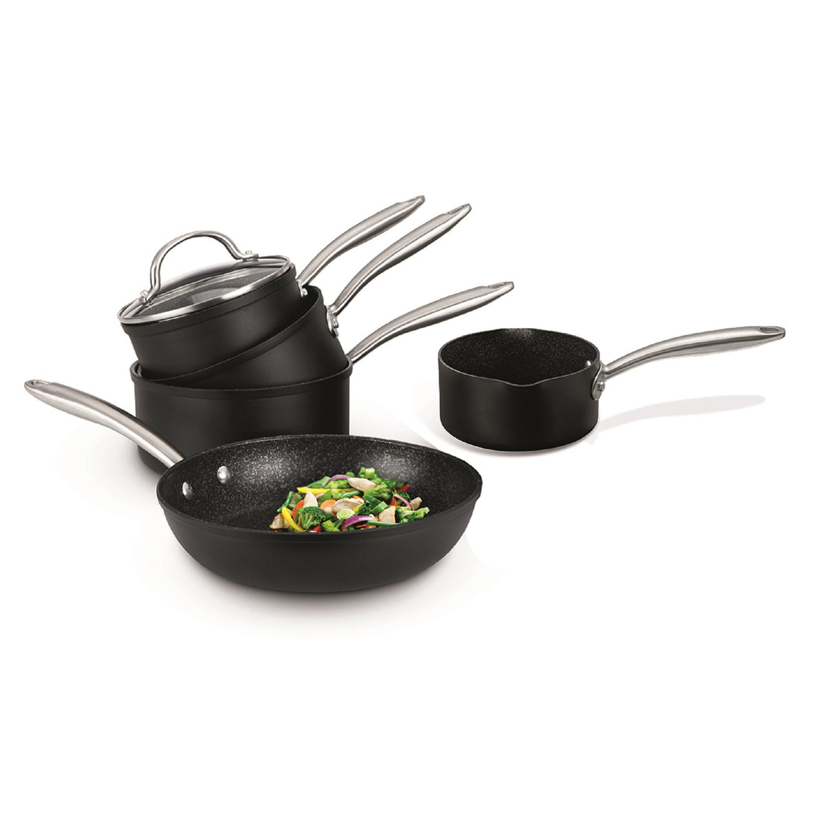 Prestige Scratch Guard: Non-Stick Pan Set + Free Milk Pan - 4 Piece