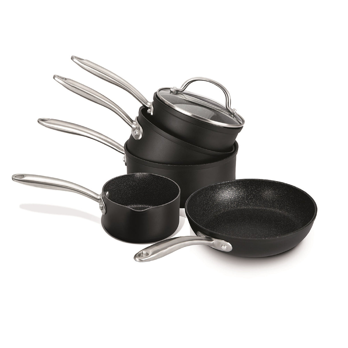 Prestige Scratch Guard: Non-Stick Pan Set + Free Milk Pan - 4 Piece