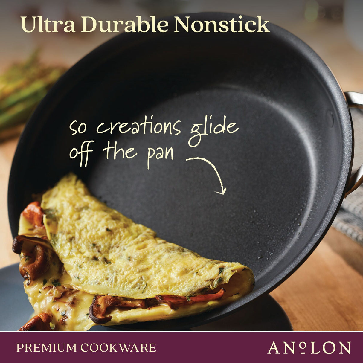 Anolon: Nouvelle Copper Luxe Frying Pans - Twin Pack