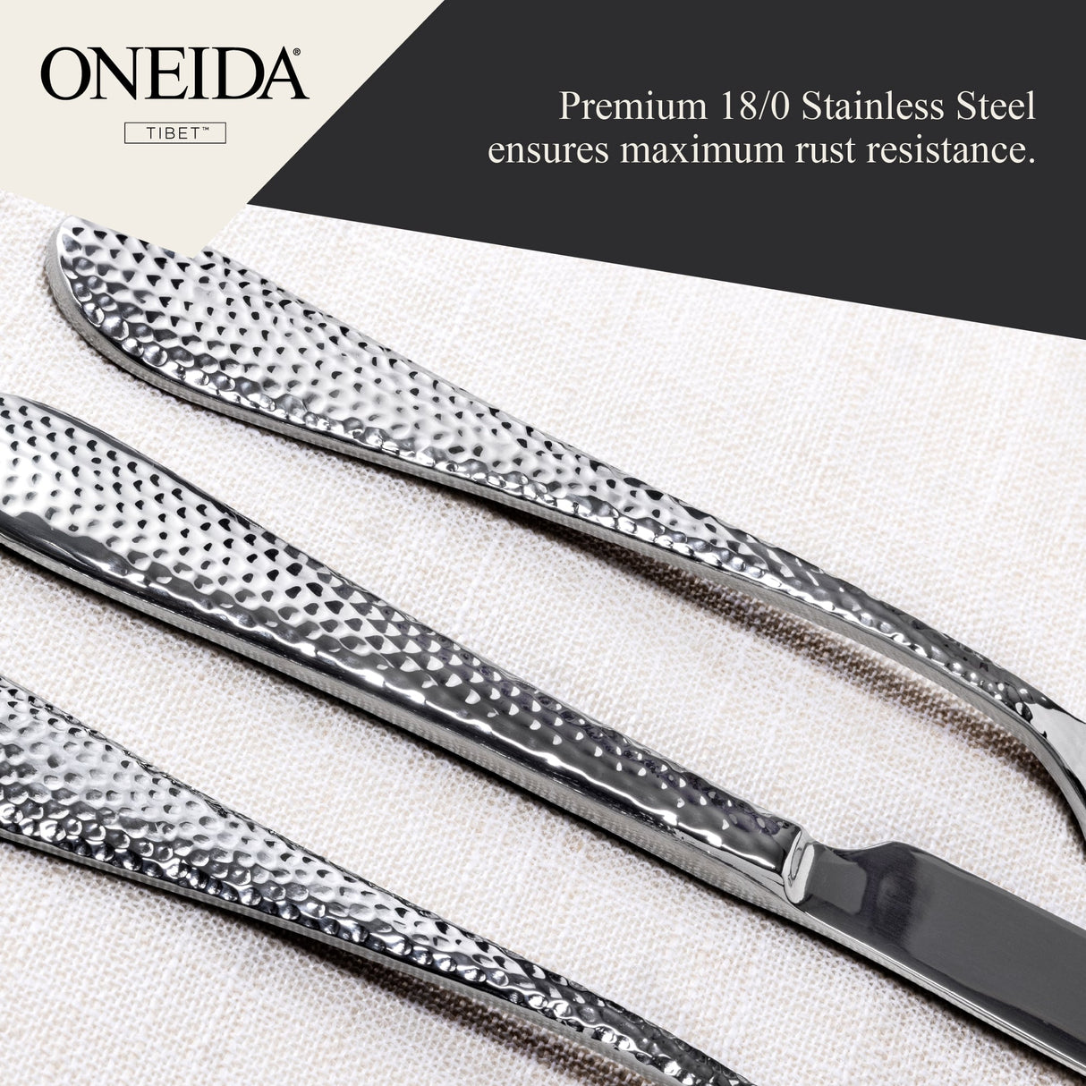 ONEIDA Tibet 16 Pieces Cutlery Set - Stainless Steel - 4 Person Place Setting