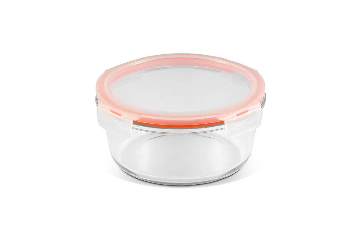 LocknLock Ovenglass Food Container Freezer Safe Round Sturdy Storage Box - 950ml
