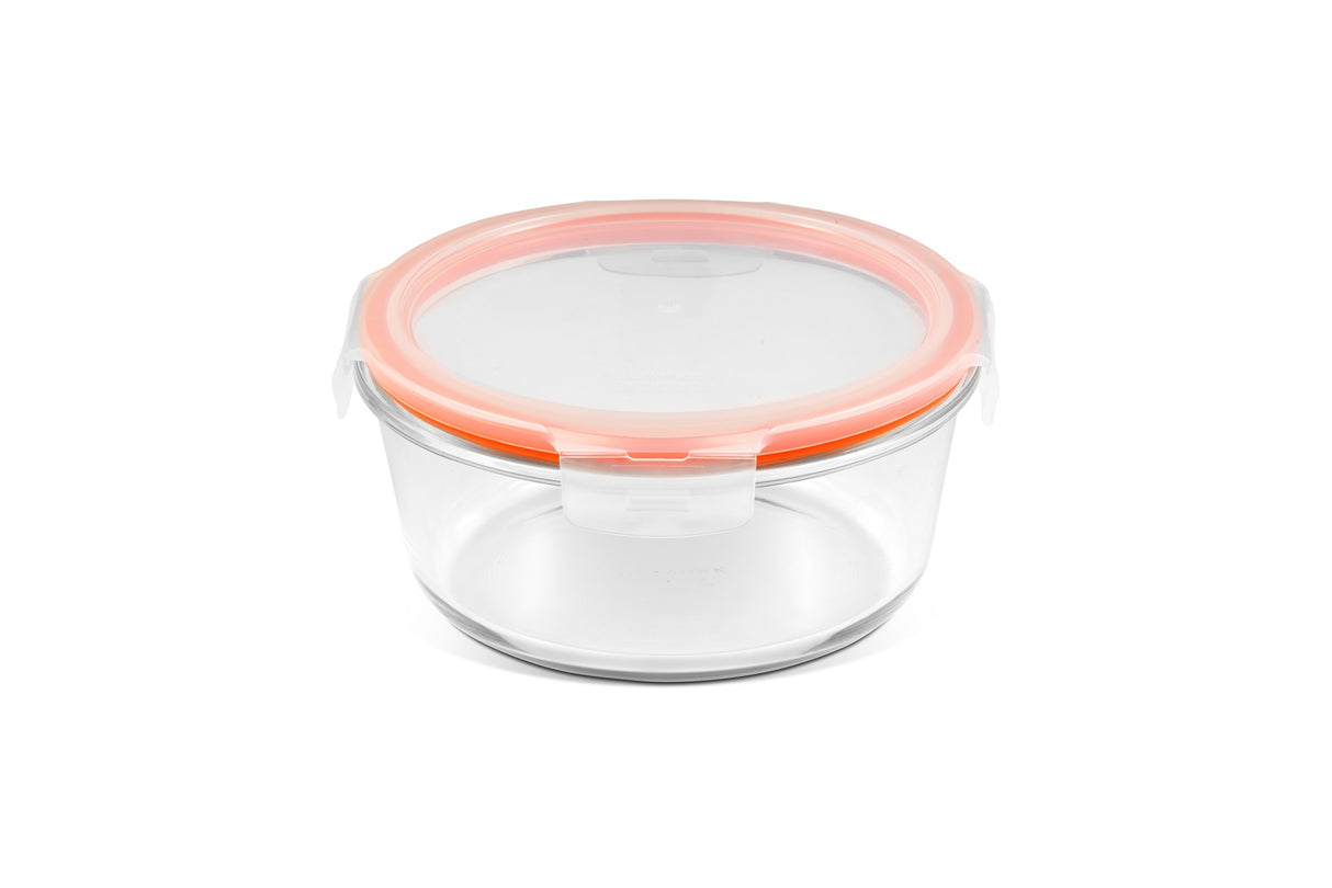 LocknLock Ovenglass Food Container Freezer Safe Round Sturdy Storage Box - 950ml