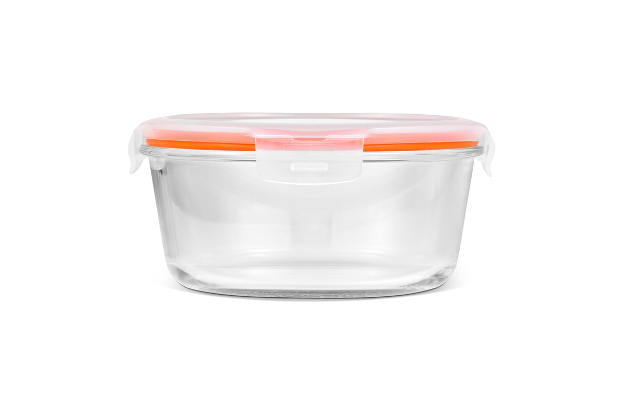 LocknLock Ovenglass Food Container Freezer Safe Round Sturdy Storage Box - 950ml