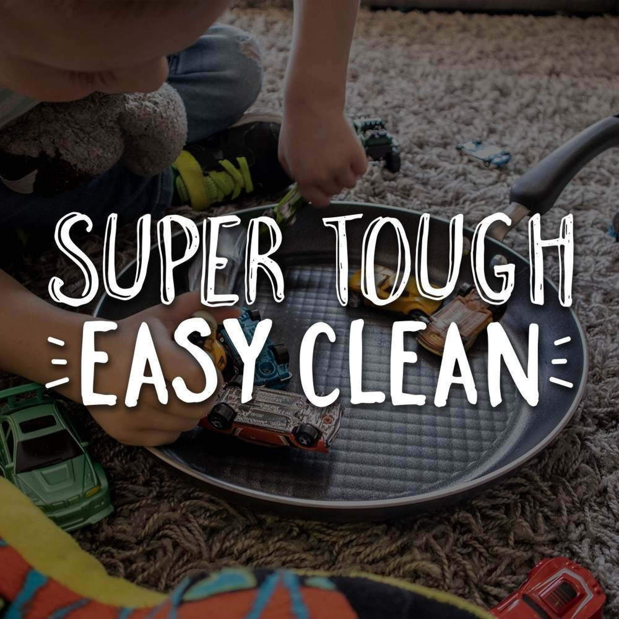 Prestige Super Tough Easy Clean Soft Grip Saucepan Set, 3pce