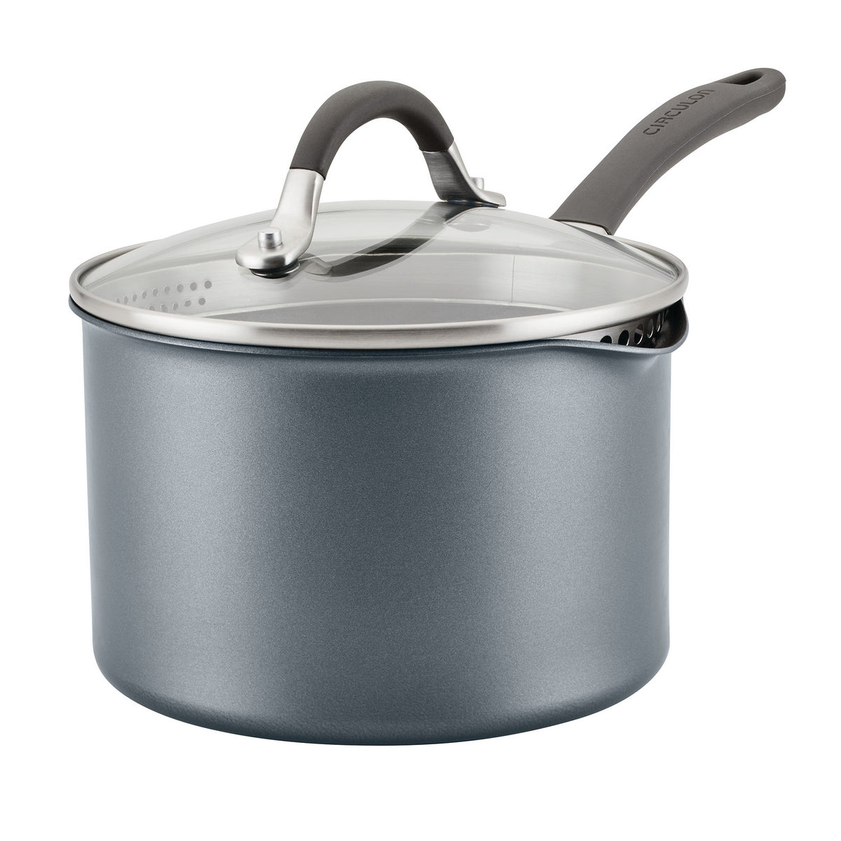 Circulon Extreme Non-Stick Straining Saucepan & Lid - 18cm