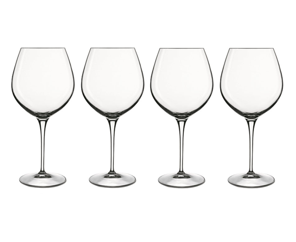 Luigi Bormioli Crescendo Bourgogne Glasses, 660ml x 4