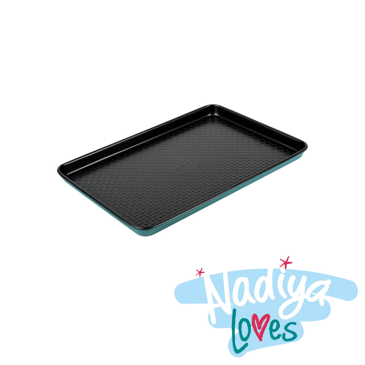 Prestige Nadiya Oven Tray Large Teal Baking Sheet Non Stick Bakeware - 10 x 15"