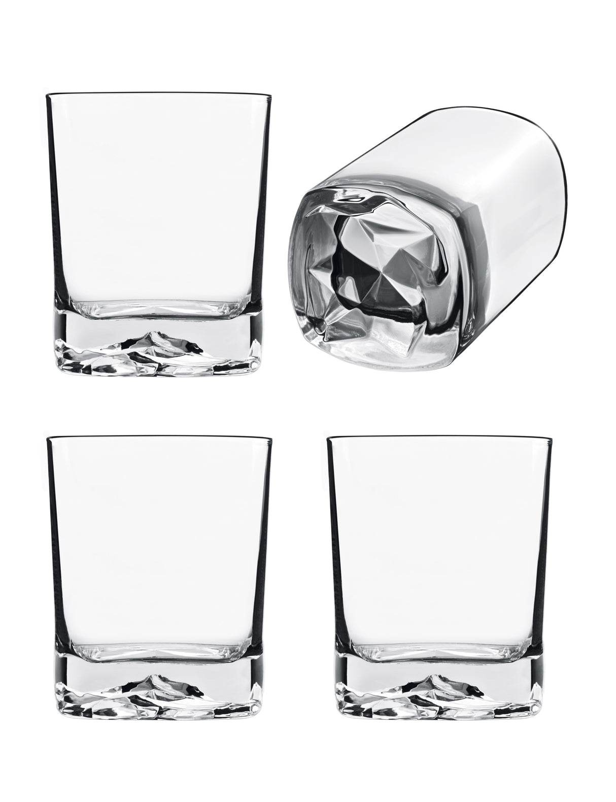 Luigi Bormioli On The Rocks DOF Glasses, 400ml x 4